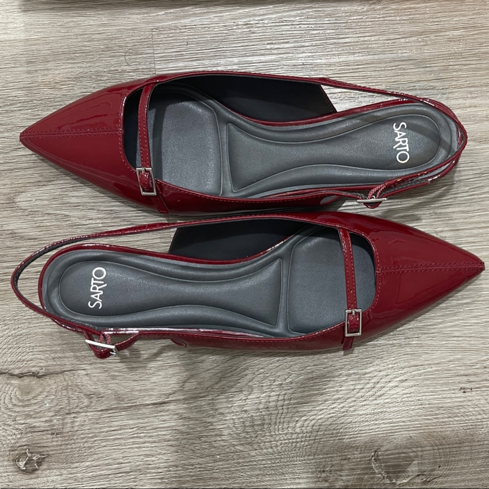 SARTO By Franco Sarto Red Patent Flats